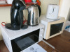 Assorted Kitchen Equipment to Include: 2 x Microwave Ovens, Kettle, Toaster, Nescafe Coffee Machine. (As Viewed). (Tower Building). - 10