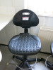 6 x Laboratory/Draughtsman Operator Chairs with Black PVC Seat (One New Boxed). - 2