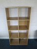Light Wood Furniture (Located Throughout the Tower Building Offices) to Include: 2 x Round Tables, Wave Desk & Pedestal, Pigeon Hole Cabinet, 4 Drawer & 2 Drawer Filing Cabinets, 2 Door Cupboard, 4 x Chrome Framed Blue Hopsack Chairs, 4 x Operators Chairs - 6