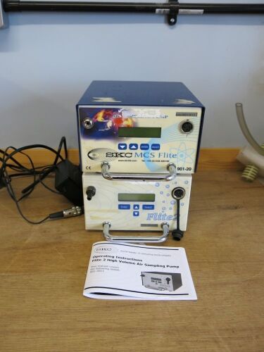 2 x SKC Flite 2 High Volume Air Sampling Pumps, with Manual. (Tower Building).