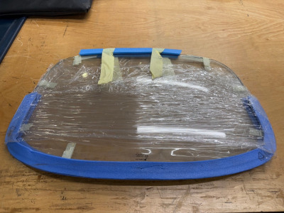 Jaguar Etype Coupe Rear Windscreen.
