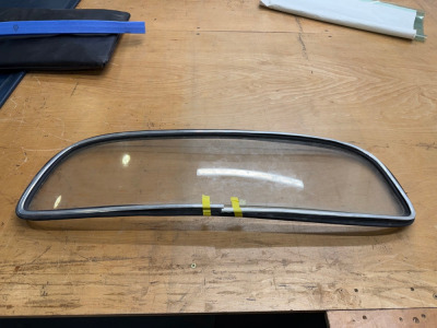 Unknown Rear Windscreen as Pictured and Viewed.
