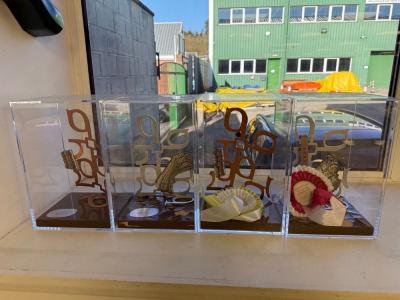 4 x Best in Glass Presentations in Perspex Cases.