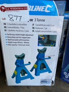 Pair of Silverline 3 Ton Axle Stands in Box.