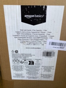 Pair of Amazon Basics 3 Ton Axle Stands in Box.