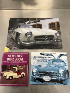 3 x Mercedes -Benz 300SL Books.