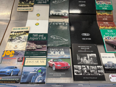 12 x Jaguar Related Hardback Books.