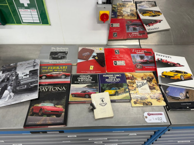 12 x Ferrari Related Hardback and Paperback Books.