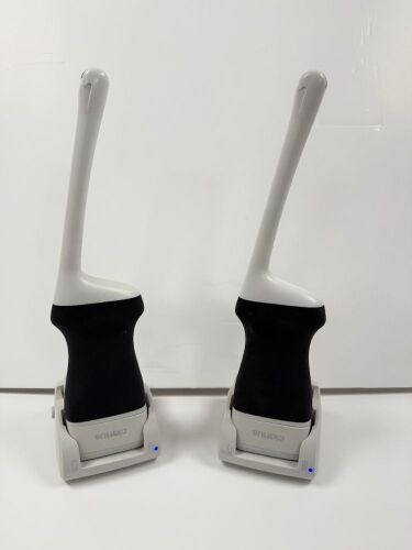 2 x Clarius Scanner EC7 HD Portable Ultrasound Scanners with Clarius 2-in-1 Charging Stations & Power Supplies.