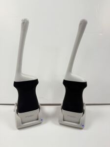 2 x Clarius Scanner EC7 HD Portable Ultrasound Scanners with Clarius 2-in-1 Charging Stations & Power Supplies.