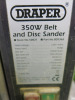 Draper 350w Belt & Disc Sander, Stock No 50021. - 4