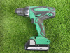 Hitachi 18v Cordless Combi Drill. Model DV18DGL. Comes with 2 x Rechargeable 1.5ah Batteries, 1 x Hitachi Charger, Model UC18YKSL & Carry Case. - 2