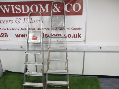 2 x Step Ladders to Include: 1 x Youngman 5 Tread Step Ladder & 1 x 6 Tread Step Ladder.