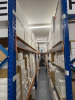 Approx 30 Bays or Boltless Racking in Orange & Blue to Include: 34 x Uprights (260cm x 90cm), 88 x Crossbeams (270cm) & 44 x Assorted Wood & Slate Shelves. NOTE: located London, E9, buyer to view & collect by appointment only and supply sufficient labour - 4