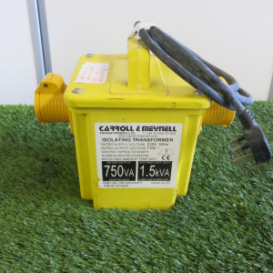 Carroll & Meynell 1.5Kva Isolating Transformer.