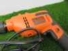 Black & Decker 500w Corded Hammer Drill, Model BEH200. NOTE: locking button jammed for spares or repair. - 2