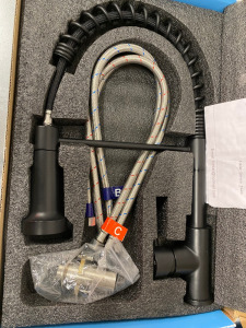 Niederdruck Kuchenarmatur Spring Head Mixer Tap, Boxed As New.
