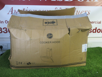 Hoover Angled Wall Mounted Cooker Hood, Model HDG9DCK3B.