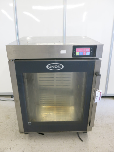 Unox 10 Grid Electric Hot Fridge, Model XEEC-1011-EPR, S/N 2019K0084371. Size H101 x W75 x D63cm.