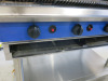 Blueseal Commercial Stainless Steel Gas Chargrill with Shelf Under & Rear Rollers. Size H110 x W120 x D80cm. - 5