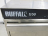 Buffalo G50 Undercounter Glasswasher, Model Buffalo 500mm, S/N 2207009892, Size H82 x W75 x D62.Comes with 2 x Trays. NOTE: requires plug. - 2