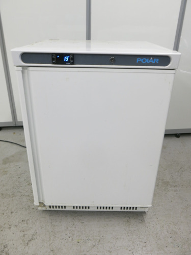 Polar C Series Undercounter Fridge, Model CD610, S/N 22046598. Size H85 x W 60 x D60cm.