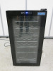 Polar C Series 28 Bottle Table Top Single Door Wine Fridge, Model CC066, S/N 21050360. Size H83 x W43 x D45cm.