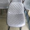 7 x Grey Quilted Effect High Stalls on Metal Frame. - 3
