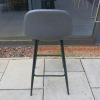 7 x Grey Quilted Effect High Stalls on Metal Frame. - 8