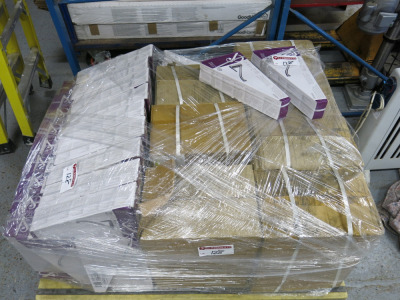 Pallet Containing 114 x Cooke & Lewis New Boxed Kitchen Mixer Taps Including: 22 x Clavey, 14 x Katiki, 4 x Gurar, 4 x Dhonin, 2 x Chutes, 3 x Farin, 18 x Akaka, 15 x Tolmer, 20 x Tolmer Black, 7 x Other Misc Cooke & Lewis Taps.