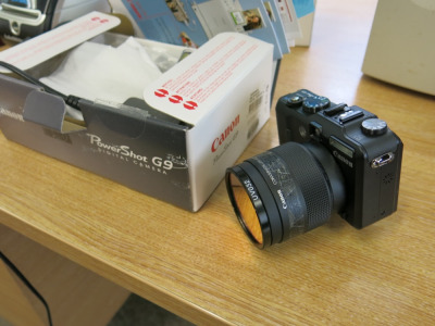 Canon PowerShot G9 with Special Lens and Box.
