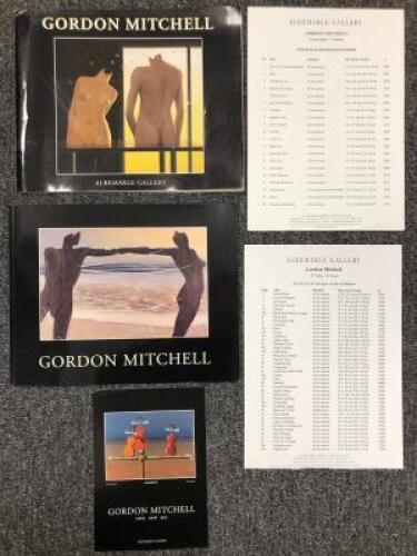 2 x Gordon Mitchell Albemarle Gallery Exhibition Catalogues with Price Lists
