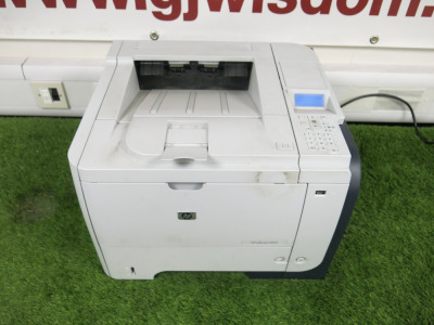 HP LaserJet Mono Printer, Model P3015. A/F Sold for Spares or Repair.