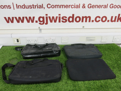 4 x Assorted Lap Top Bags to Include: 1 x SW6, 1 x Targus, 1 x HP & 1 x Neoprene.