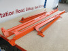 RapidRacking Shelf Trolley in Blue & Orange with 5 x Chipboard Decks, Size H170 x W122 x D61cm. - 6