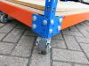 RapidRacking Shelf Trolley in Blue & Orange with 5 x Chipboard Decks, Size H170 x W122 x D61cm. - 7