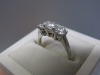 18ct White Gold, Diamond Ring with 3 x Set Equal Size Diamonds in Box. Ring Size K-L. RRP &pound;5395. - 3