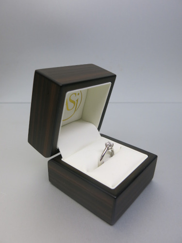 18ct White Gold, Solitaire Diamond Ring (0.55ct) in Box. Ring Size L-M. RRP &pound;4125.