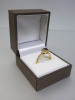 18ct Gold Ring, Red Precious Centre Stone with Diamond Chip Surround & Shoulders. Ring Size L. RRP &pound;2695.