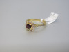 18ct Gold Ring, Red Precious Centre Stone with Diamond Chip Surround & Shoulders. Ring Size L. RRP &pound;2695. - 2