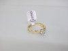 18ct Gold, Diamond Ring (0.31ct) with Diamond Chip Twisted Shoulders in Box. Ring Size M. RRP &pound;2250. - 2