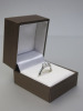 18ct White Gold, Diamond Ring with 3 Equals Set Diamonds (0.46ct) in Box. Ring Size M. RRP &pound;2175.