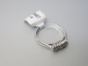18ct White Gold, Diamond Ring with 3 Equals Set Diamonds (0.46ct) in Box. Ring Size M. RRP &pound;2175. - 3