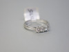18ct White Gold, Diamond Ring with 3 Equals Set Diamonds (0.46ct) in Box. Ring Size M. RRP &pound;2175. - 4