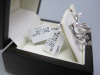 Pair of 18ct White Gold Earrings, Diamond Fan Drop with 6 x Diamond Stones (0.35ct) & Pearl Studs in Box. RRP &pound;1740. - 3