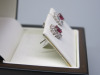 Pair of 18ct White Gold Earrings with Oval Ruby Stone Stud & Diamond Cluster Surround (0.5ct) in Box. RRP &pound;1425. NOTE: missing 1 x clasp. - 3