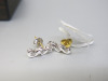 Pair of 18ct White Gold Earrings with 3 x Diamond Studs in Box. RRP &pound;995. NOTE: 1 x gold coloured & 1 x silver coloured back. - 5