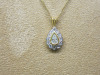 18ct Gold Necklace with Pear Shaped Brilliant Cut Diamond Pendant with Diamond Surround & 18ct Gold 16" Chain. RRP &pound;2123. - 3