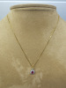 18ct Gold Necklace with Ruby (0.71ct) & Diamond (0.18ct) Oval Cluster Pendant. RRP &pound;1050.