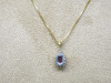 18ct Gold Necklace with Ruby (0.71ct) & Diamond (0.18ct) Oval Cluster Pendant. RRP &pound;1050. - 3